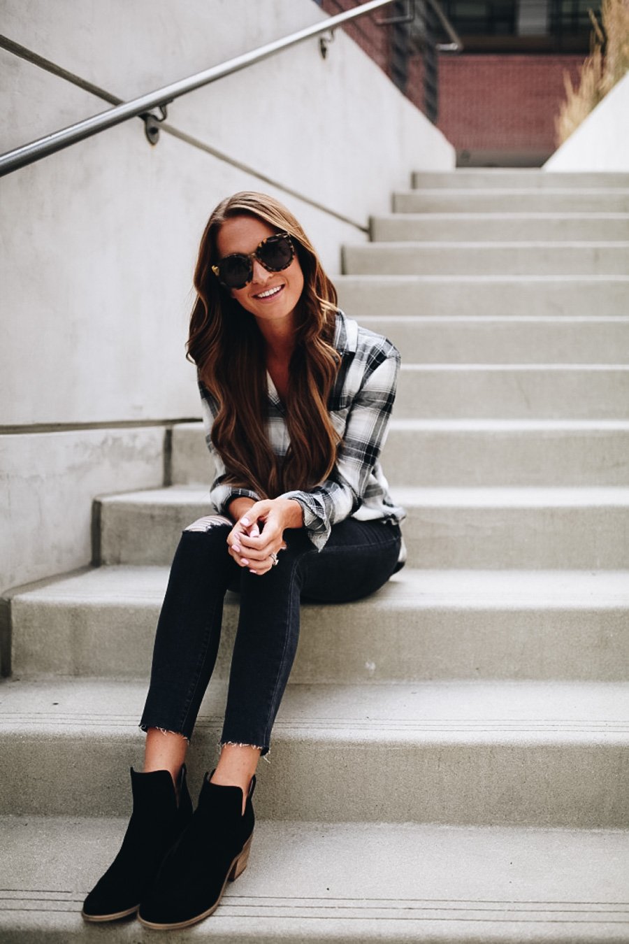 lauren sims nordstrom anniversary sale plaid shirt