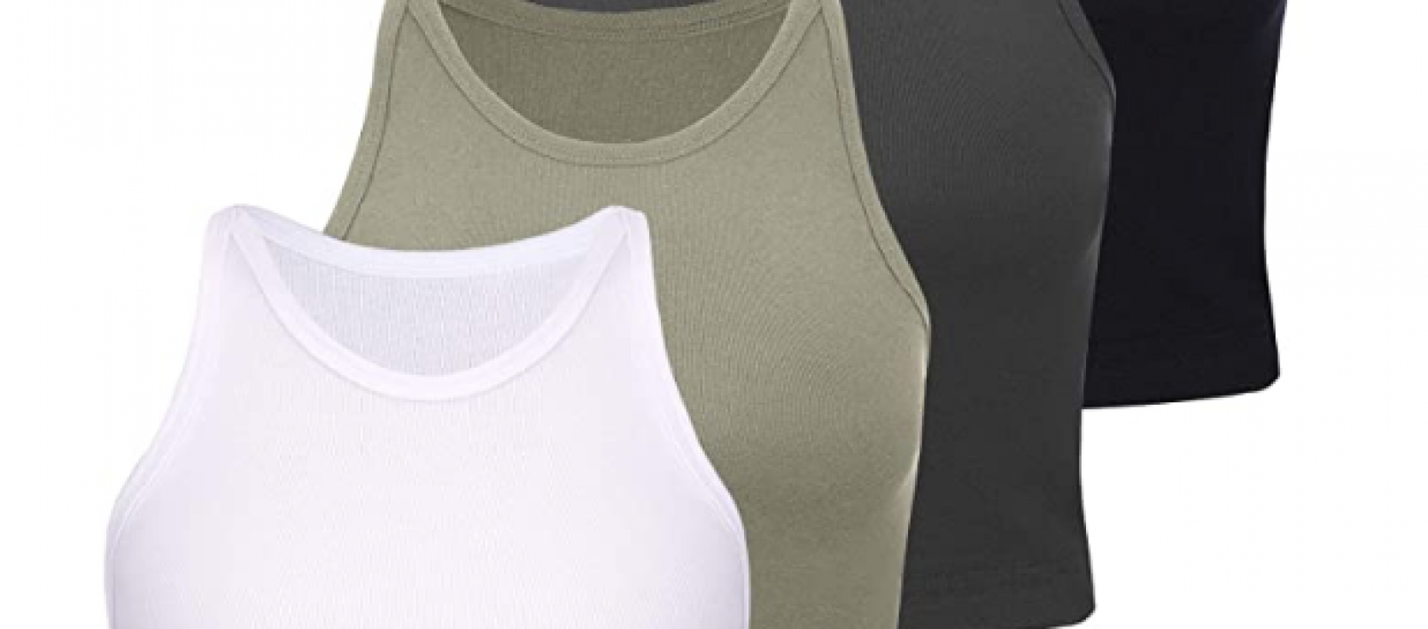4 Pack Basic Crop Tank Tops - Lauren Kay Sims