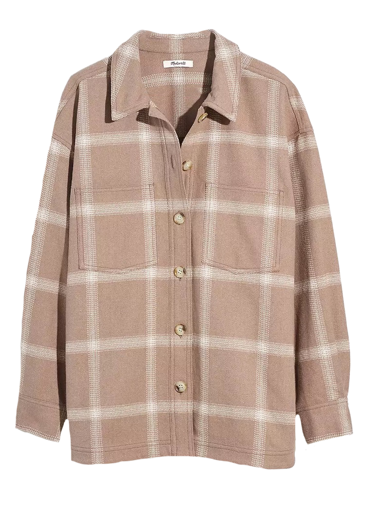 Flannel Kentwood Oversized Shirt Jacket Lauren Kay Sims