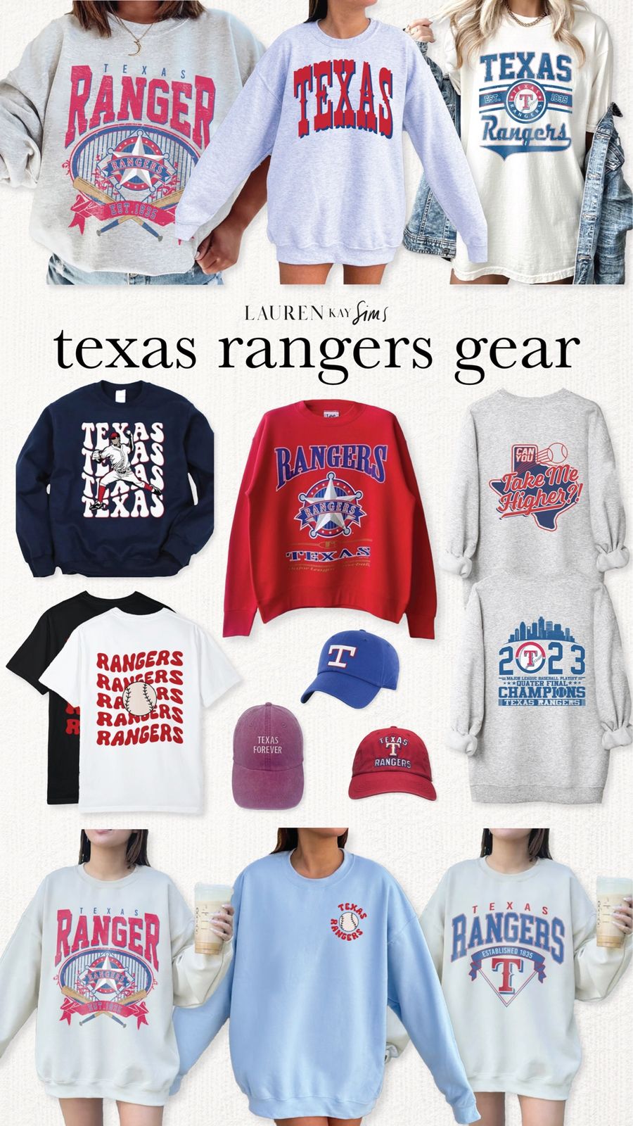 Texas Ranger Shop texas rangers gear - Lauren Kay Sims